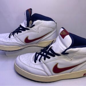 Nike Franchise Mid (Style: 307393-162) White / Varsity Red / Navy Men’s Size XX